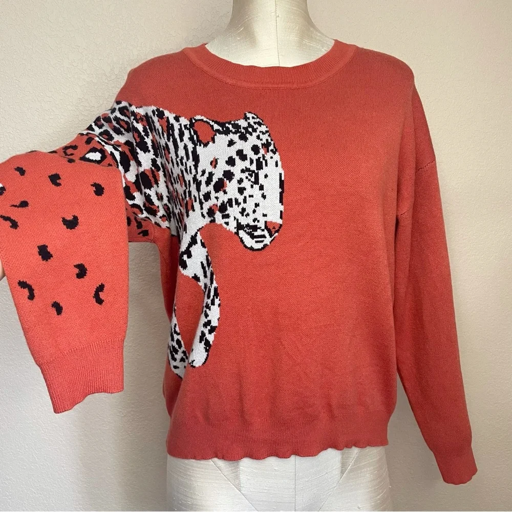 MINKPINK intarsia leopard